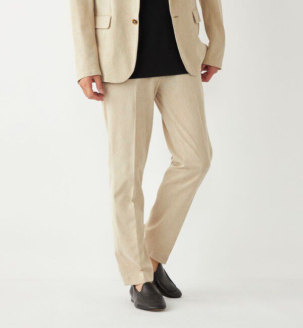 SHIPS Colors 「SHIPS Colors:〈洗濯機可能〉シャリル ジャージー イージー スラックス ベージュ」|スラックス|