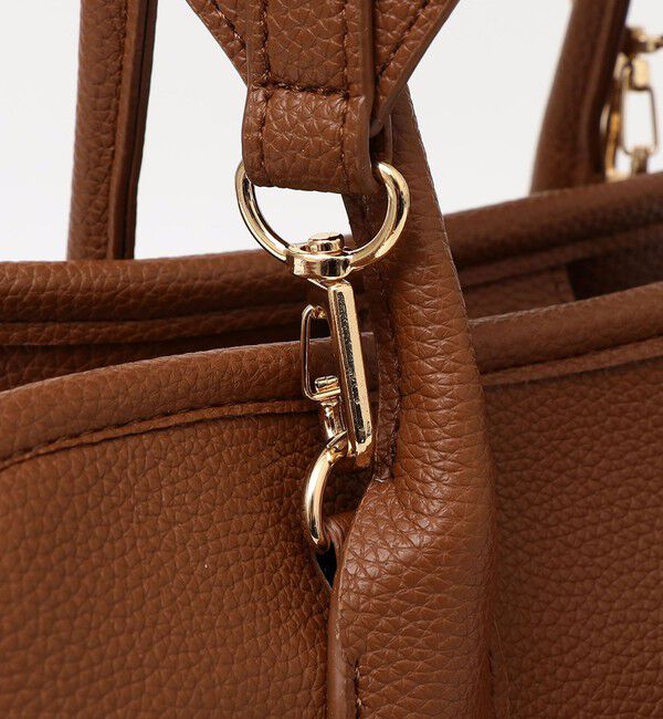 quaranciel「quaranciel: 2way 金具 ベルト スクエア トート バッグ（A4対応）」|トートバッグ|