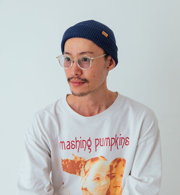 SHIPS any「SHIPS any: ワンポイント ピスネーム 2WAY ワッチキャップ (ユニセックス)◆」|ニット帽|