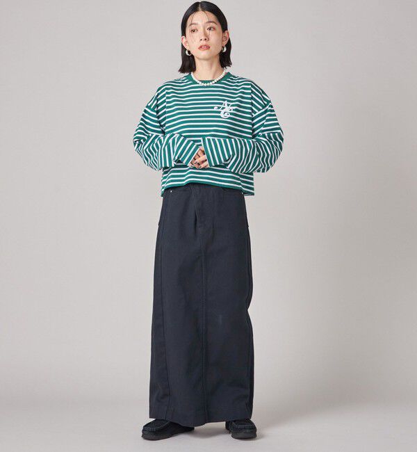 SHIPS for women「SHIPS NINE CASE:ボーダー 長袖 TEE」|Tシャツ・カットソー|