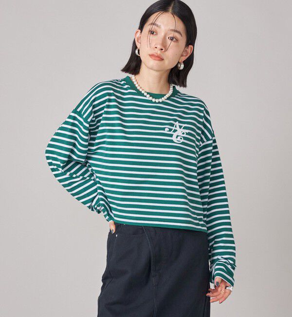 SHIPS for women「SHIPS NINE CASE:ボーダー 長袖 TEE」|Tシャツ・カットソー|