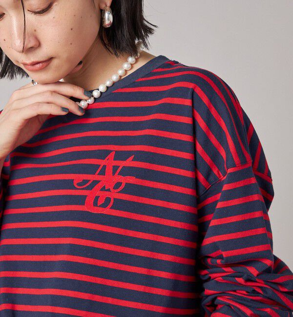SHIPS for women「SHIPS NINE CASE:ボーダー 長袖 TEE」|Tシャツ・カットソー|