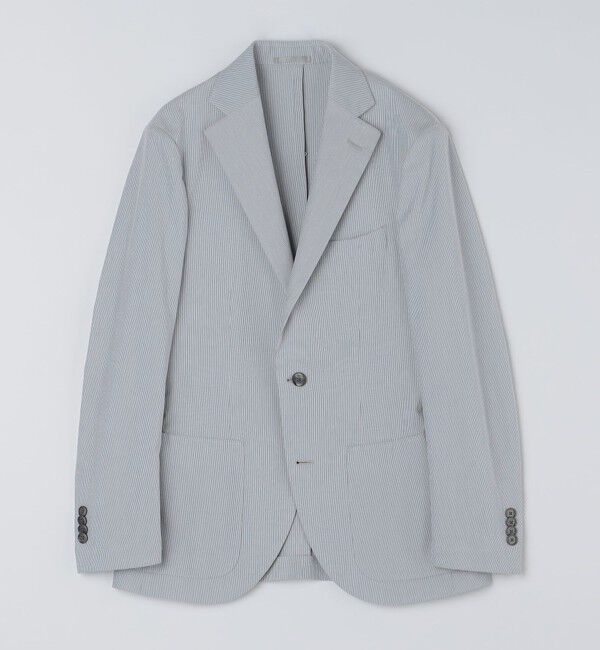 SHIPS「SHIPS:〈FUNCTION〉COOLMAX(R) シアサッカー シャツ ジャケット」|テーラードジャケット|