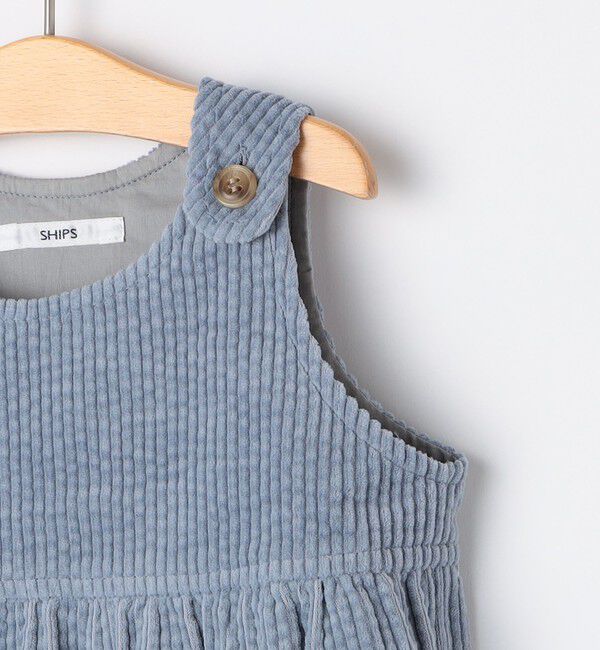 SHIPS KIDS「SHIPS KIDS:コーデュロイ オーバーオール ロンパース」|ロンパース|