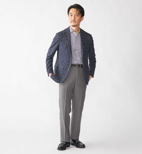 SHIPS「SHIPS: LANIFICIO ROMA メランジ ソリッド ジャケット」|テーラードジャケット|