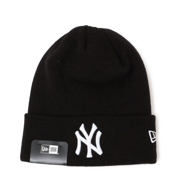 SHIPS any「NEW ERA: ベーシック MLB ロゴ 刺繍 ニットキャップ」|ニット帽|ブラック