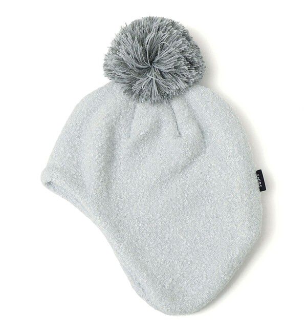 SHIPS KIDS「SHIPS KIDS:ベビー ふわもこ ポンポン ニットキャップ」|その他|シルバーグレー