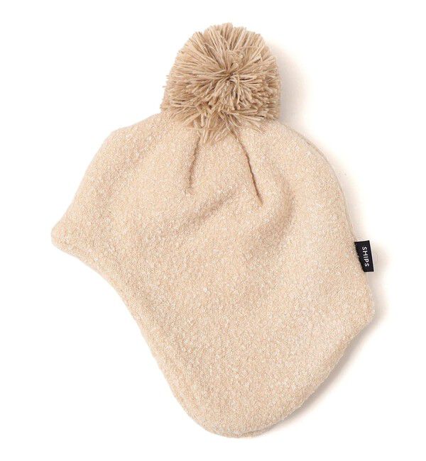 SHIPS KIDS「SHIPS KIDS:ベビー ふわもこ ポンポン ニットキャップ」|その他|ベージュ