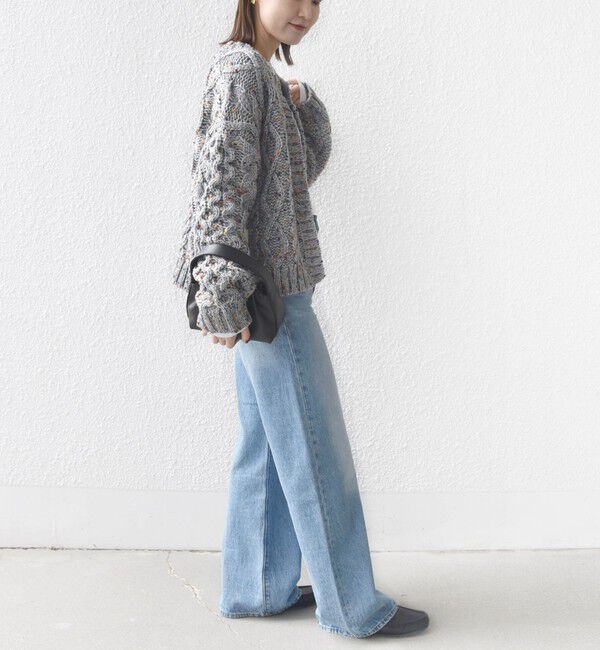 SHIPS for women「【WEB限定】〈手洗い可能〉ネップヤーン ケーブル ニット カーディガン」|カーディガン|
