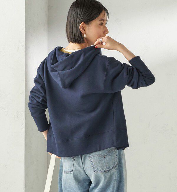 SHIPS for women「〈洗濯機可能〉AZUMA 裏毛 刺繍 ジップ アップ パーカ」|パーカー|