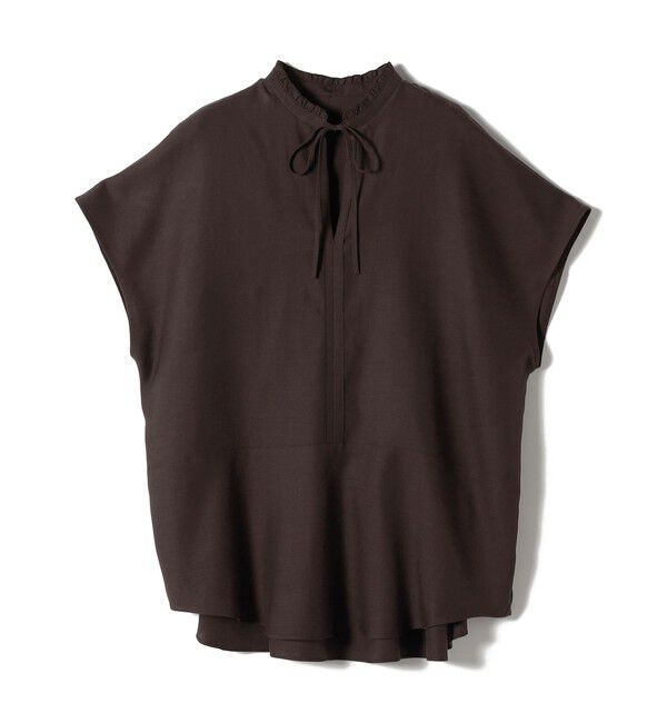 SHIPS for women「《予約》〈手洗い可能〉襟 フリル バック ギャザー ブラウス」|シャツ・ブラウス|