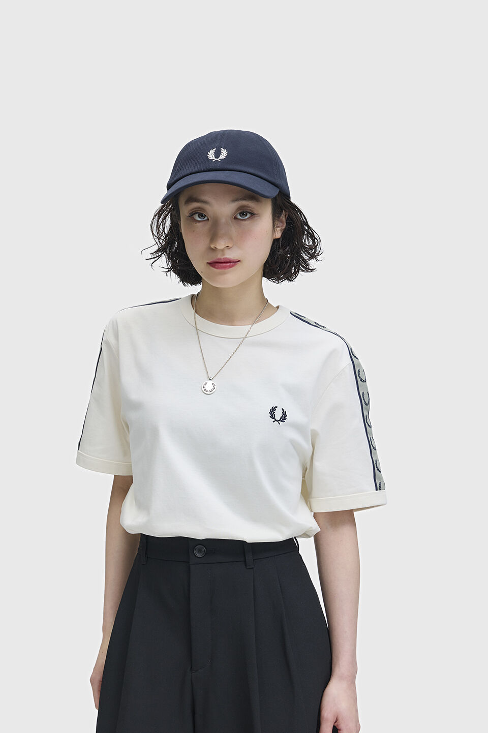 FRED PERRY 「Contrast Tape Ringer T-Shirt」|Tシャツ・カットソー|ECRU