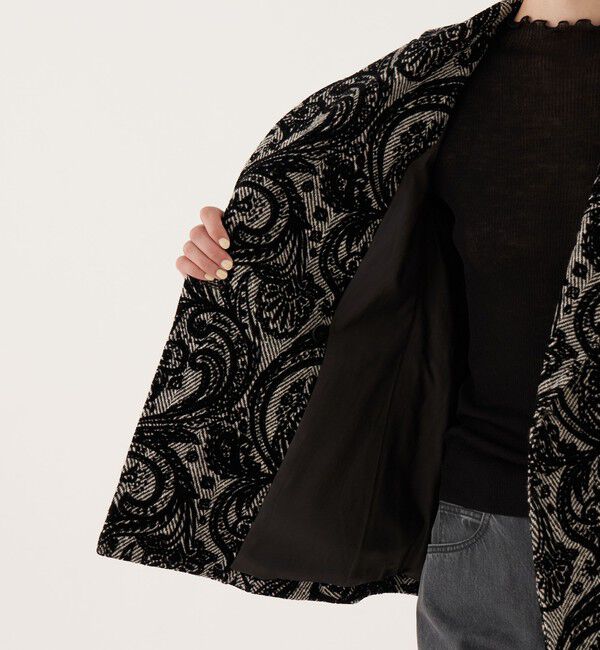 DES PRES「ペイズリーヘビーフロッキープリント テーラードジャケット」|テーラードジャケット|