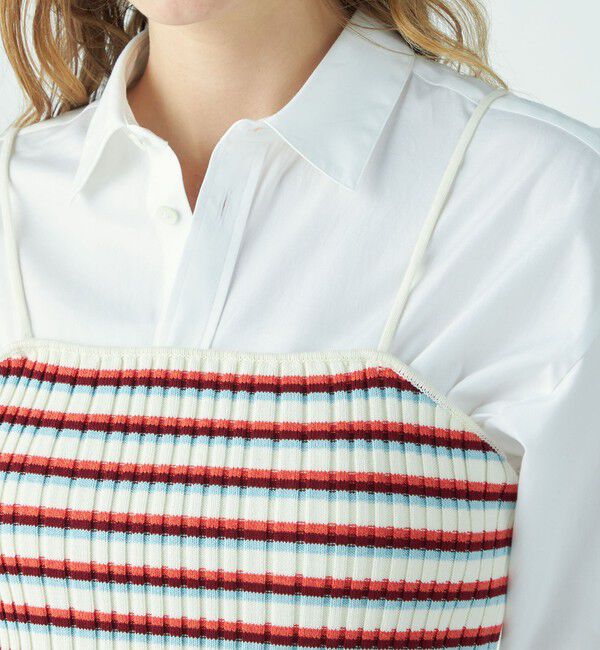 MACPHEE「コットンリブキャミソール」|ニット・セーター|