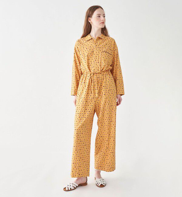 MACPHEE「ファインパターンプリント ジャンプスーツ」|オールインワン|