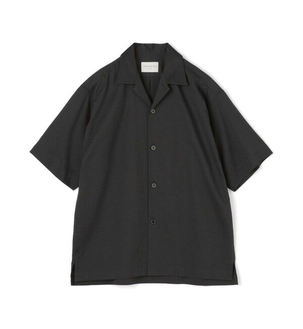 TOMORROWLAND MENS「コットンピケ オープンカラーシャツ」|シャツ・ブラウス|17 チャコールグレー