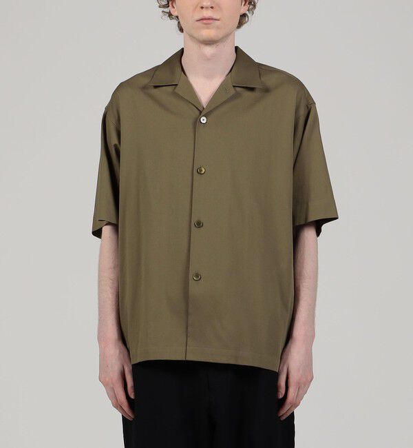 TOMORROWLAND MENS「コットンピケ オープンカラーシャツ」|シャツ・ブラウス|