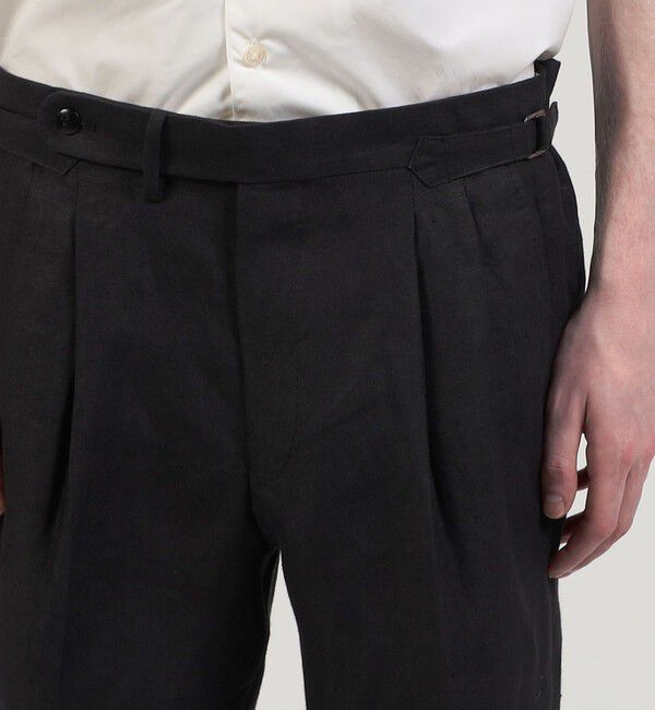 TOMORROWLAND MENS「ベルジャンリネン 2プリーツショーツ」|その他|