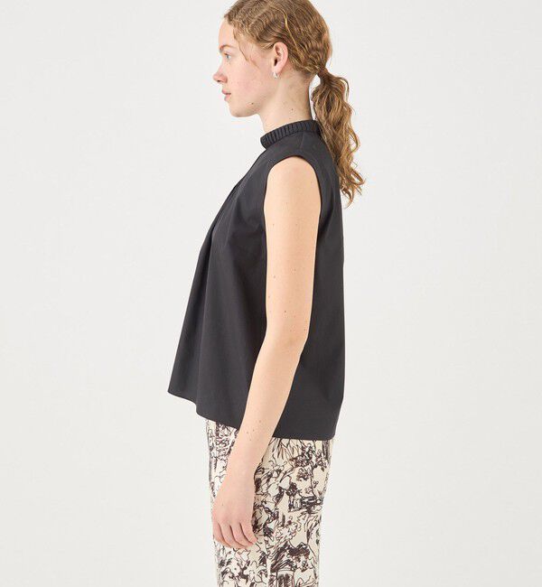 TOMORROWLAND collection「コンパクトブロード プリーツカラーブラウス」|シャツ・ブラウス|