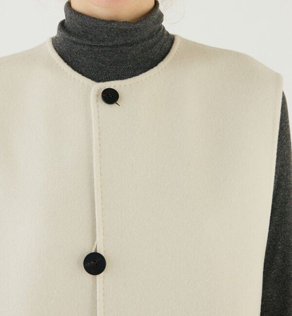GALERIE VIE「ウールダブルフェイス カラーレスジレ」|ダウンベスト・ベスト|