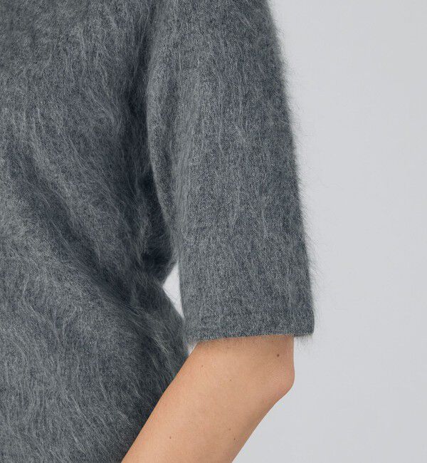 DES PRES「ピュアカシミヤファー Vネックプルオーバー」|ニット・セーター|