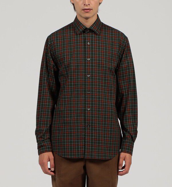 TOMORROWLAND MENS「コットンウールボイル セミワイドカラーシャツ」|シャツ・ブラウス|