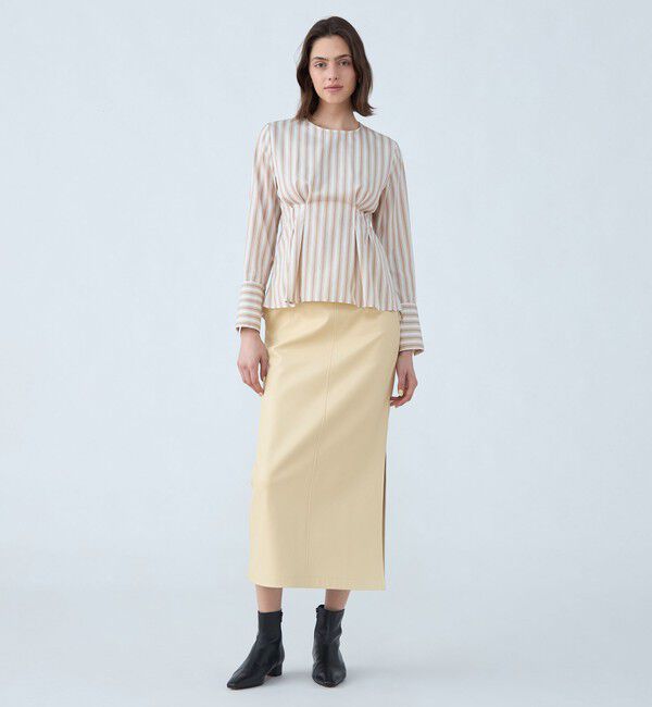 MACPHEE「コットンブロード プルオーバーブラウス」|シャツ・ブラウス|