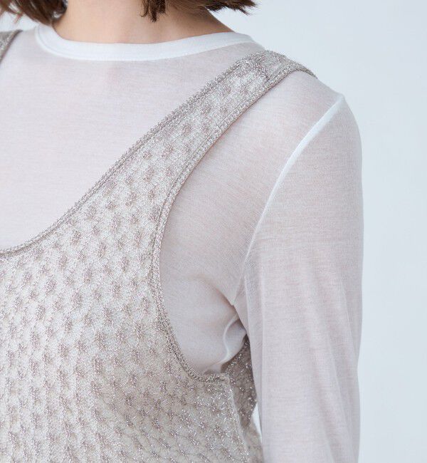 MACPHEE「ルレックスモヘヤ タンクトップ」|ベスト・ジレ|