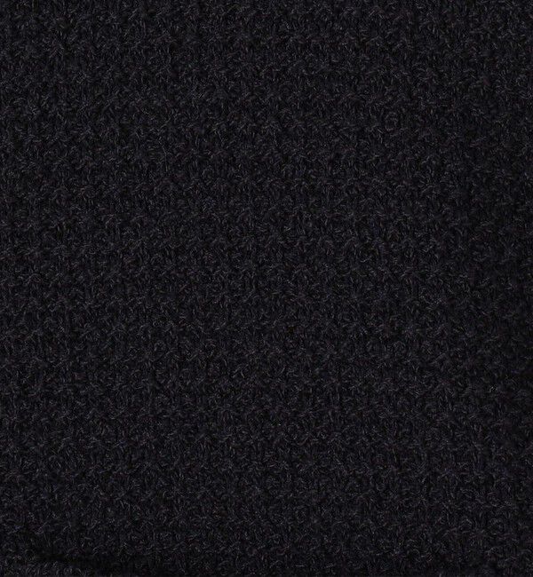 MACPHEE「モスライクステッチ クルーネックジャケット」|ノーカラージャケット|