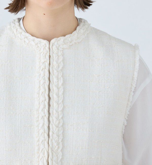 Ballsey「コットンスラブツイード ショートジレ」|ベスト・ジレ|