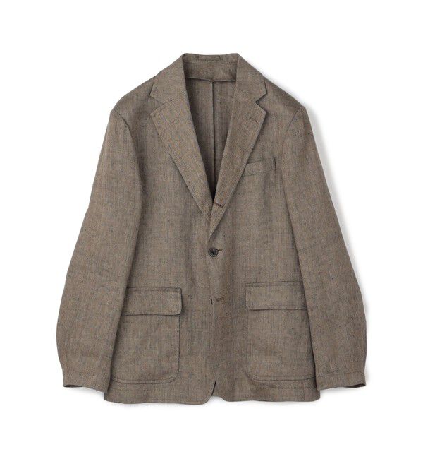 TOMORROWLAND MENS「アイリッシュリネン シングルブレステッド 3Bジャケット」|テーラードジャケット|56 カーキ系