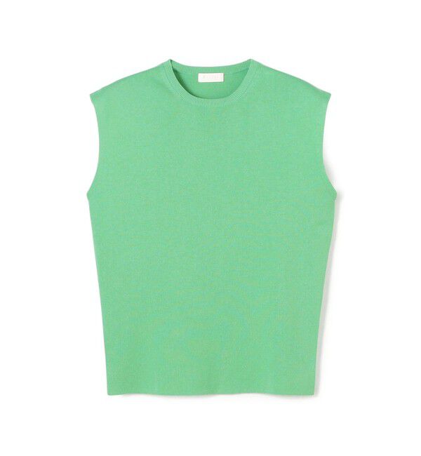 Ballsey「ハイゲージコットン ノースリーブプルオーバー」|ニット・セーター|55 グリーン