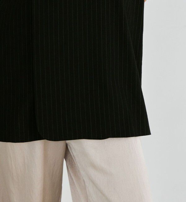 Edition「リネンストレッチ Vネックジレ」|ベスト・ジレ|