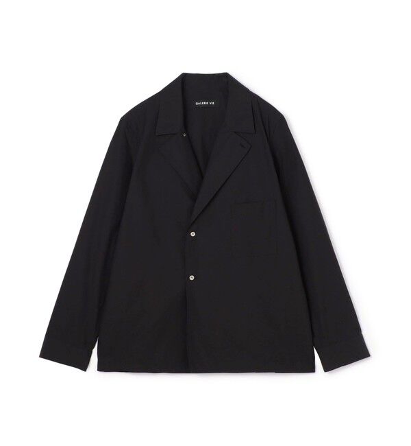 GALERIE VIE「コットンブロード セミダブルジャケット」|テーラードジャケット|19 ブラック