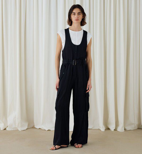 DES PRES「マルチストライプジャカード サロペット」|オールインワン|