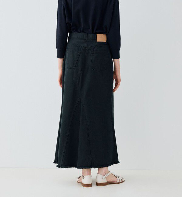 GALERIE VIE「ヴィンテージアイランドデニム ヘムフレアスカート」|フレア|