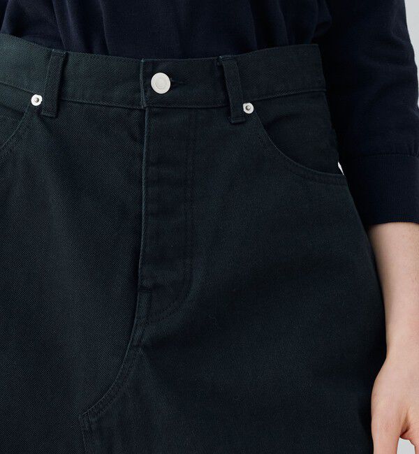 GALERIE VIE「ヴィンテージアイランドデニム ヘムフレアスカート」|フレア|