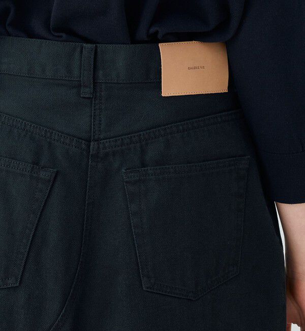 GALERIE VIE「ヴィンテージアイランドデニム ヘムフレアスカート」|フレア|