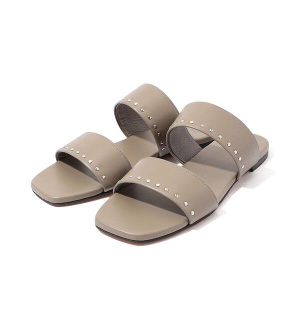 TOMORROWLAND GOODS「DES PRES　2ストラップスタッズアッパーサンダル」|サンダル|15 グレー