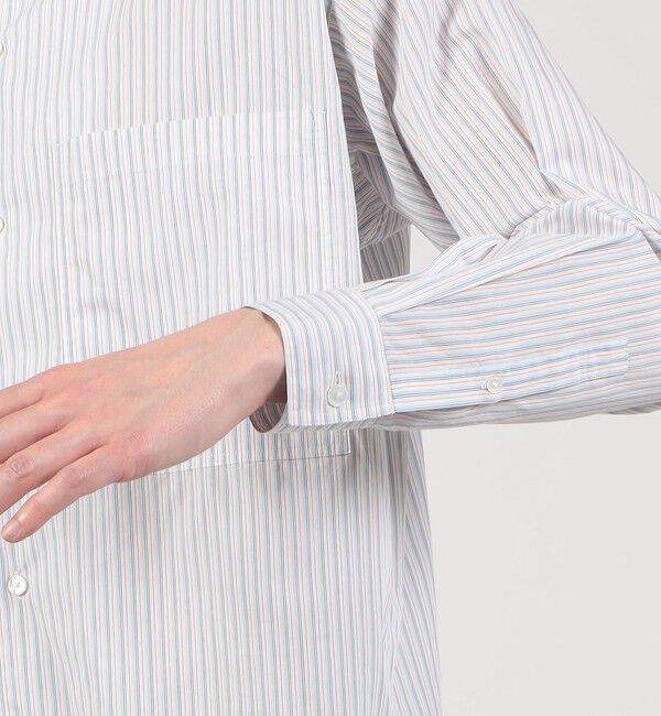 TOMORROWLAND MENS「コットンストライプ ダブルポケットシャツ」|シャツ・ブラウス|