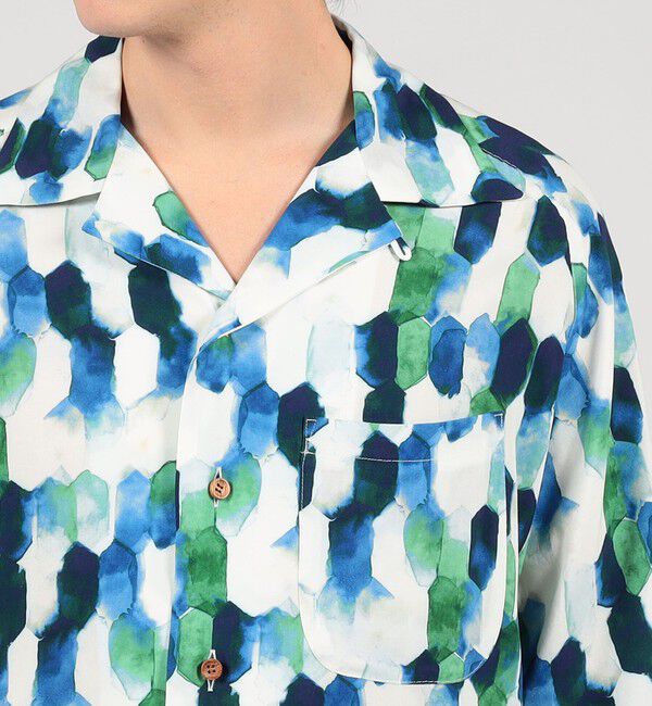 TOMORROWLAND BUYING WEAR「【別注】m's braque レーヨン オープンカラー ハーフスリーブシャツ」|シャツ・ブラウス|