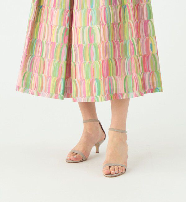 TOMORROWLAND collection「リュバンプリント タックスイングスカート」|フレア|