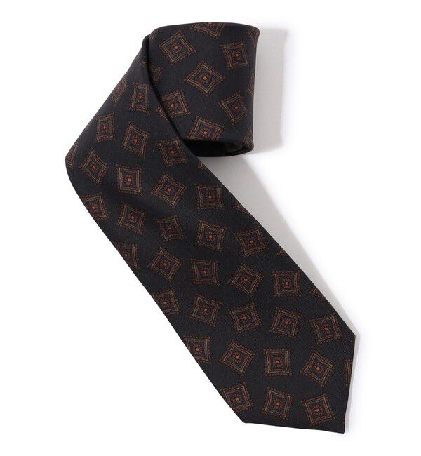 TOMORROWLAND GOODS「TOMORROWLAND シルクプリント 小紋柄ネクタイ」|ネクタイ・蝶ネクタイ|48 ダークブラウン系