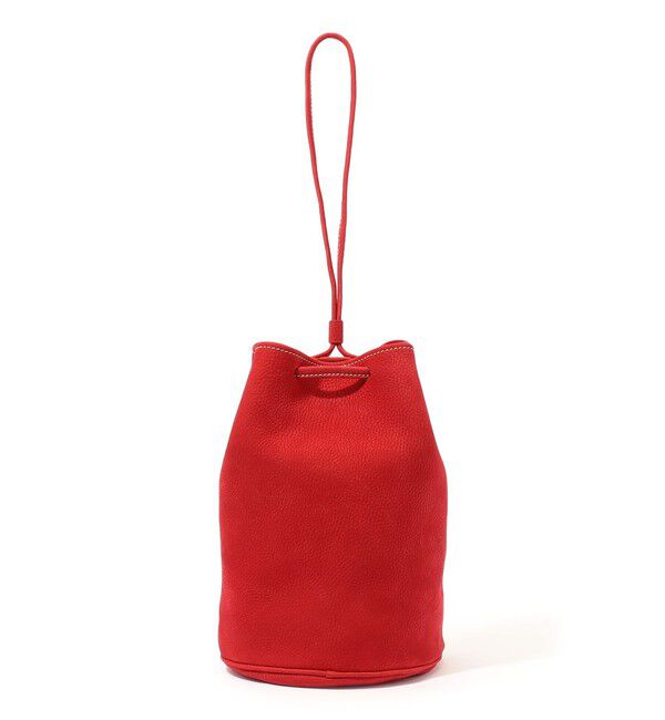 TOMORROWLAND GOODS「【別注】Charles et Charlus Escalaヌバックレザー 巾着バッグ」|ハンドバッグ|39 レッド（Rouge）