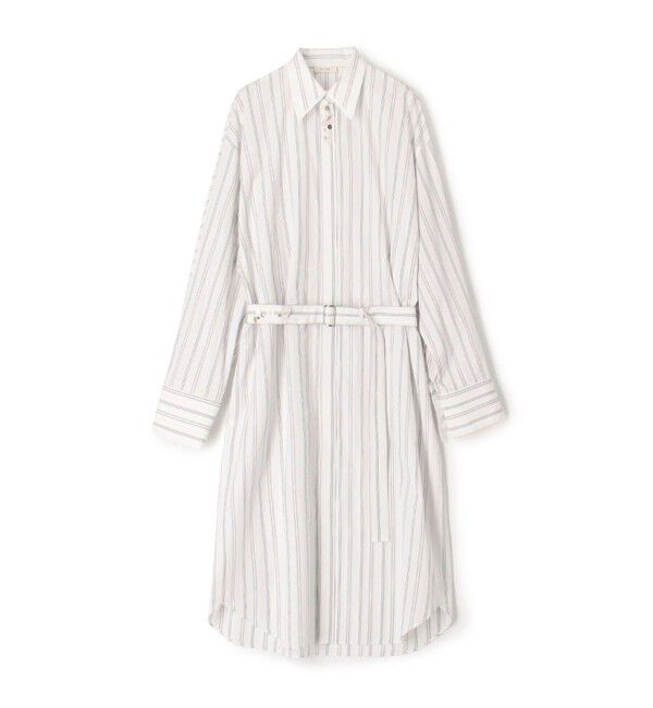 DES PRES「コンパクトプレーンコットン シャツワンピース」|ワンピース|12 ホワイト系