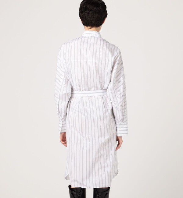 DES PRES「コンパクトプレーンコットン シャツワンピース」|ワンピース|