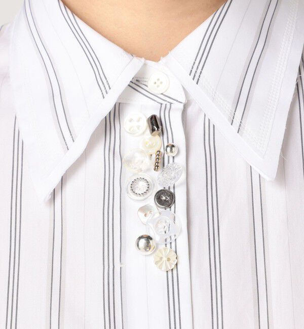 DES PRES「コンパクトプレーンコットン シャツワンピース」|ワンピース|