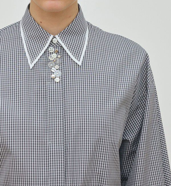 DES PRES「コンパクトプレーンコットン シャツワンピース」|ワンピース|