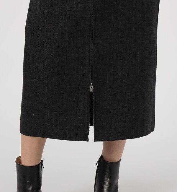 DES PRES「ダブルフェイスツイル ダブルジップ タイトスカート」|スカート|