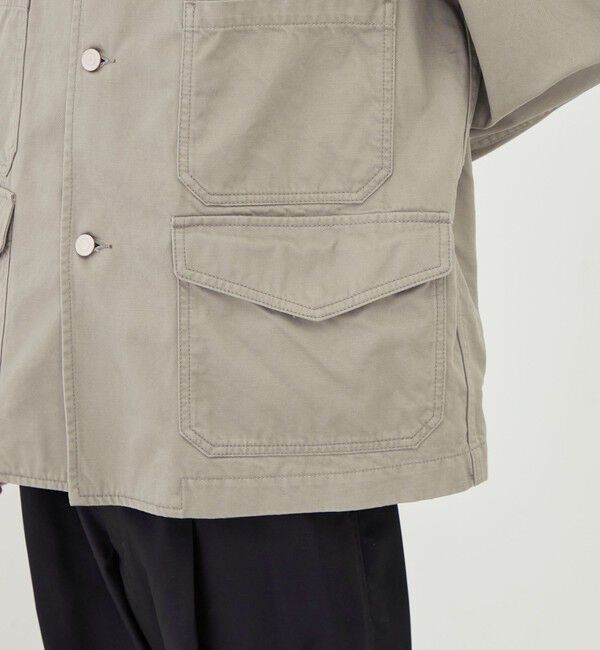 GALERIE VIE「ブラッシュドツイル ハンティングジャケット」|ブルゾン・スタジャン|